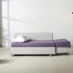 Moby Canapé Petit show paars en grijs in kamer